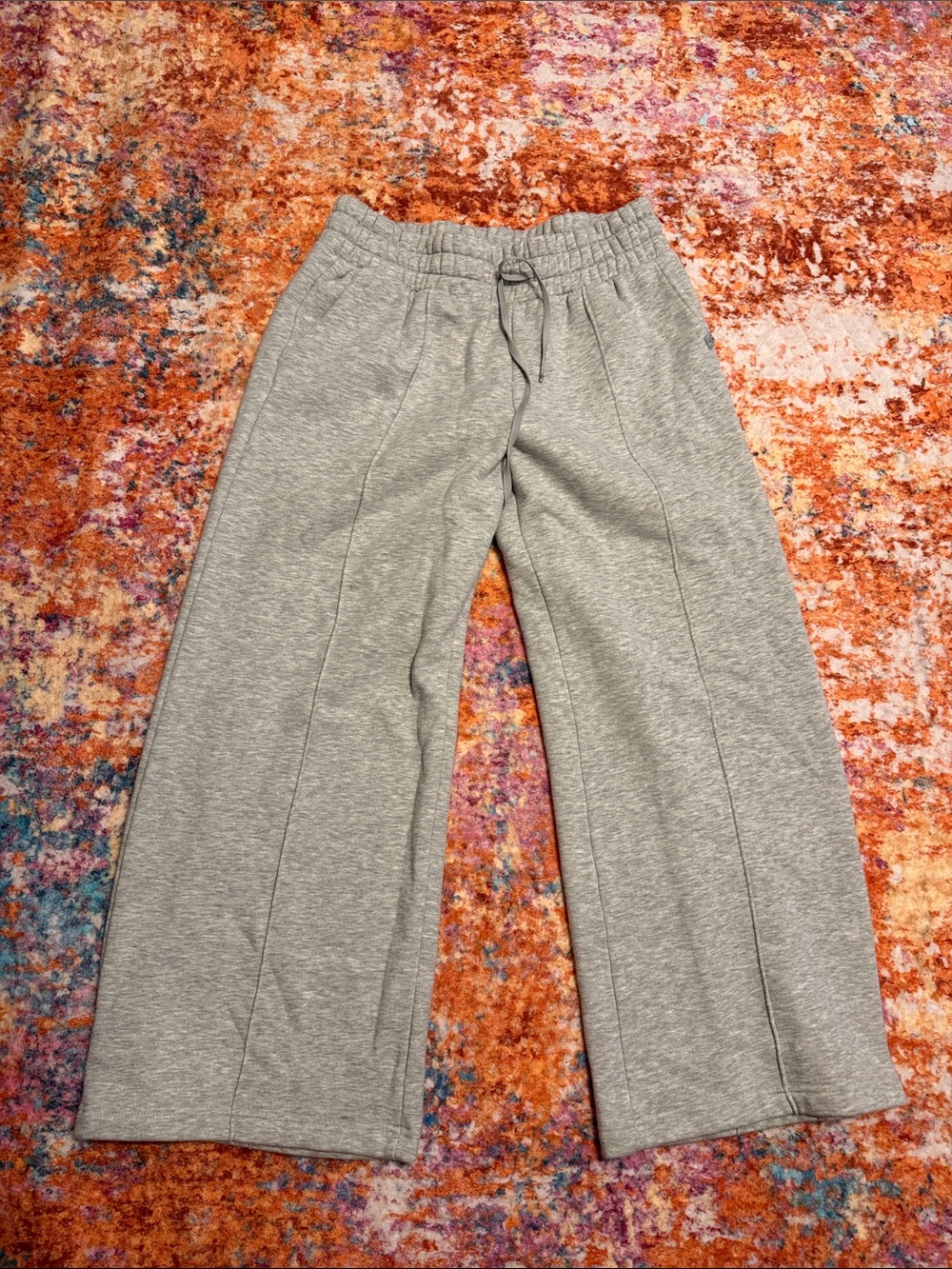 Woman’s Wide-Leg Gray Sweatpants